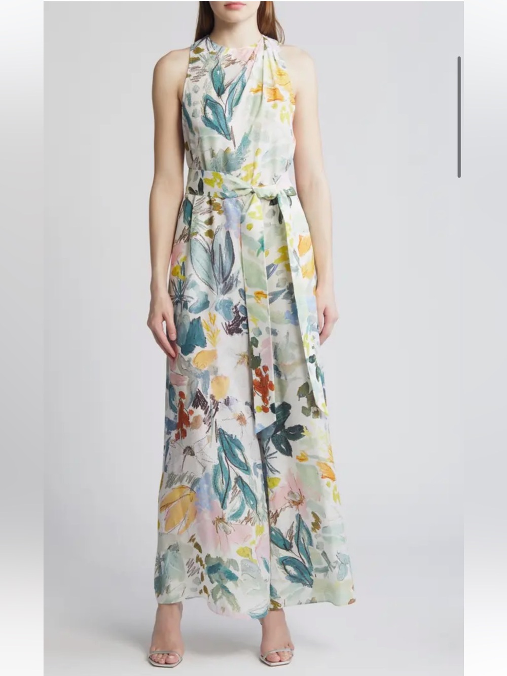 Ted Baker London Laylas Floral Tie-Waist Jumpsuit
